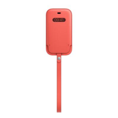 Original Apple iPhone 12 mini Leder Hülle Case mit MagSafe - Pink Citrus