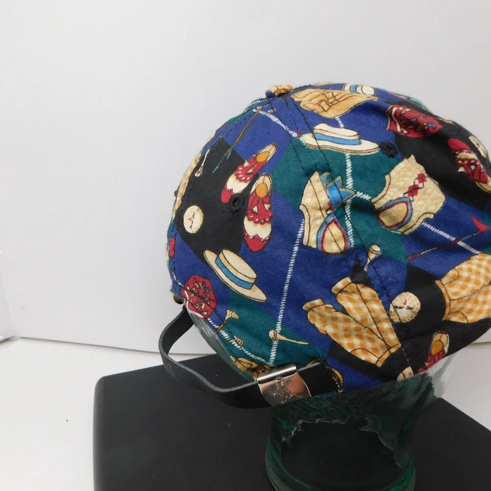 Chapéu de corda de golfe vintage Ping verde estampa total alça de couro ajustável feito nos EUA - Imagem 4 de 4