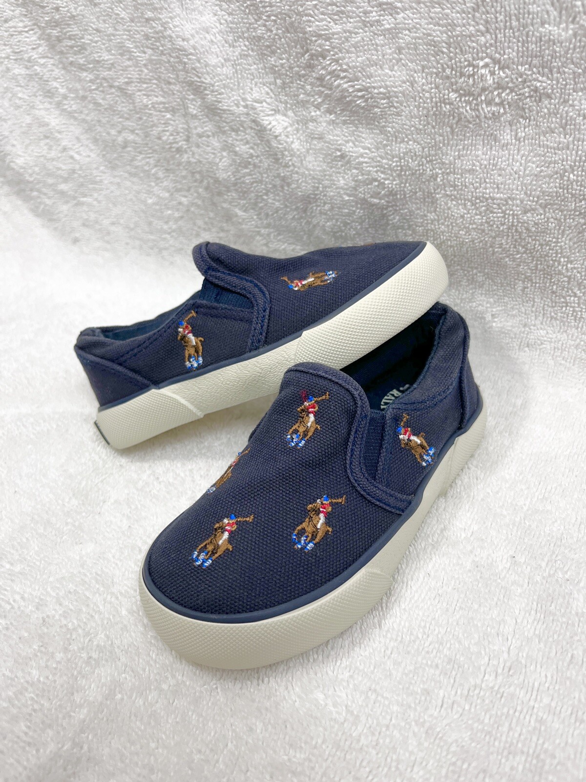 Polo Ralph Lauren Bal Harbour Repeat Multi Pony Sneakers Casual Bambino 7