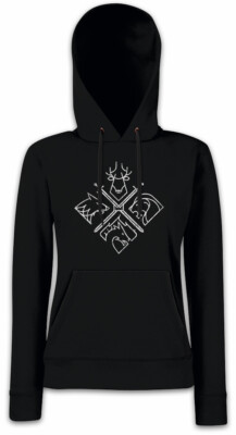 HOUSE EMBLEMS Damen Hoodie Kapuzenpullover Game of Swords Houses Thrones Wolf