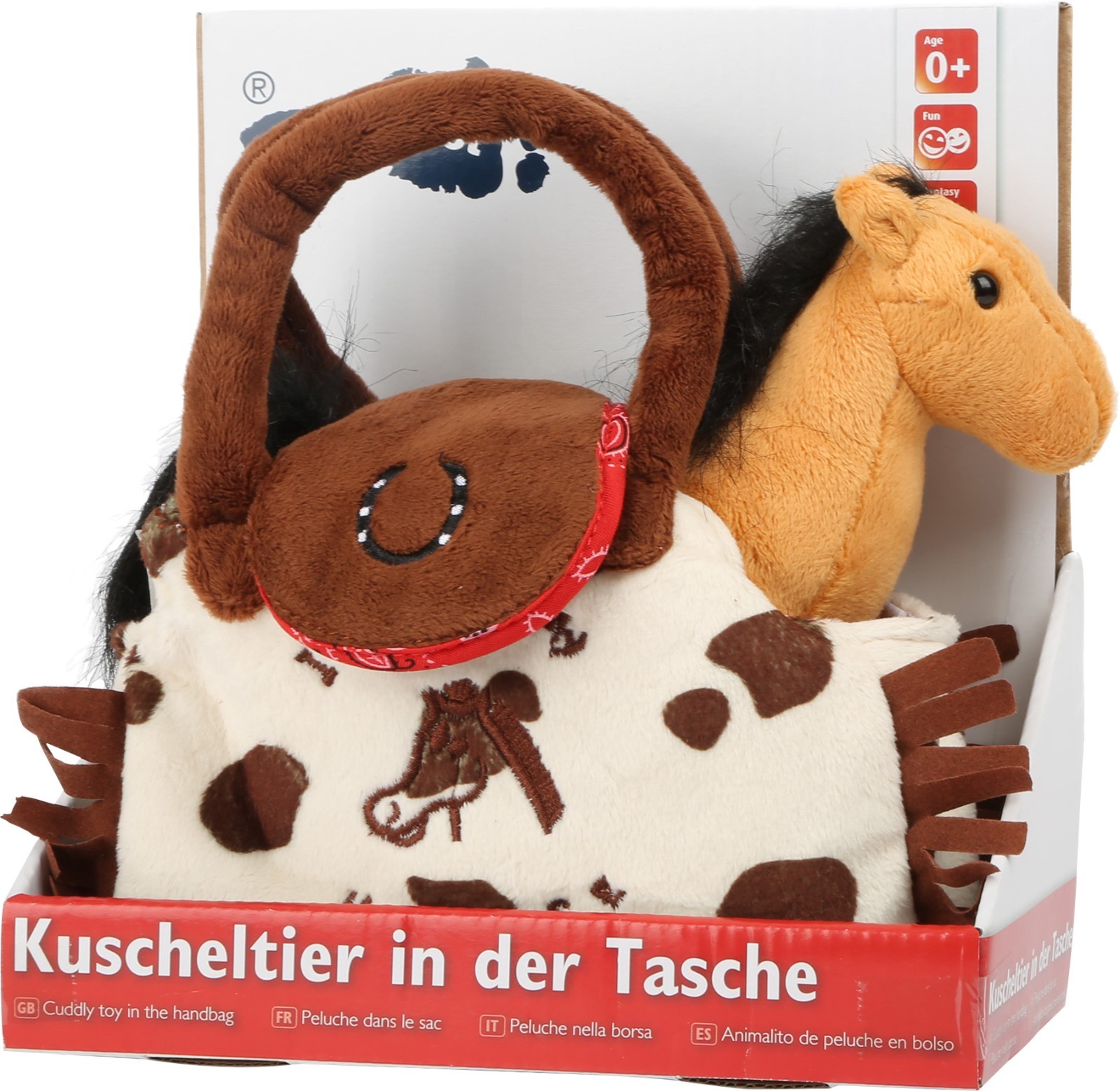NICI MagNICI Pferd Mony K. Pony - Magnetisches Kuscheltier 12cm Weiß