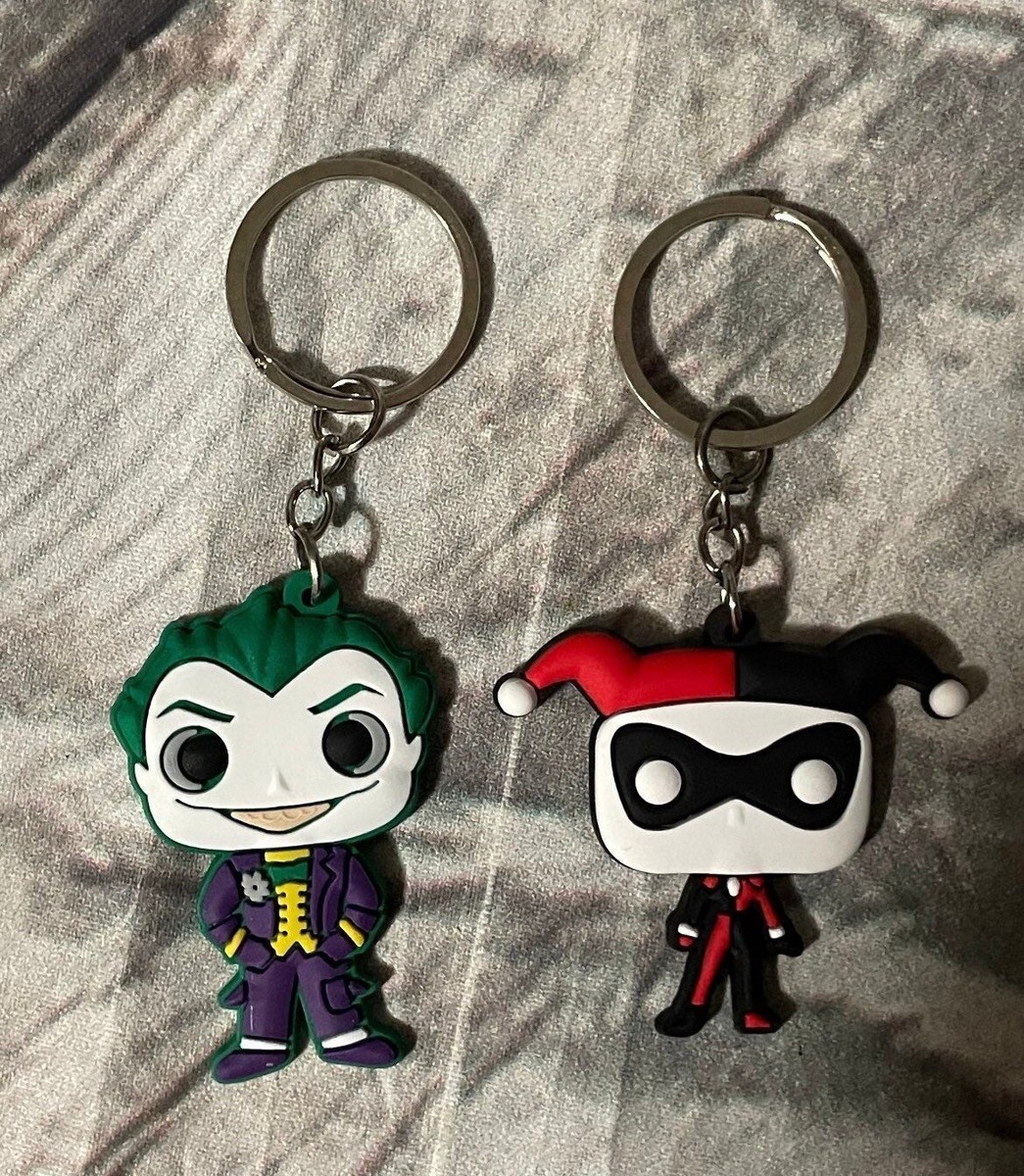 FunkoPop！KEY CHAIN JOKER HARLEYQUINN Joker and Harley Quinn Keychain Set | eBay