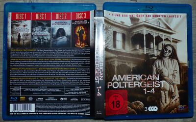 Blu-ray Box/ American Poltergeist - Teil 1+2+3+4 - Uncut FSK 18 !! Topzustand !!