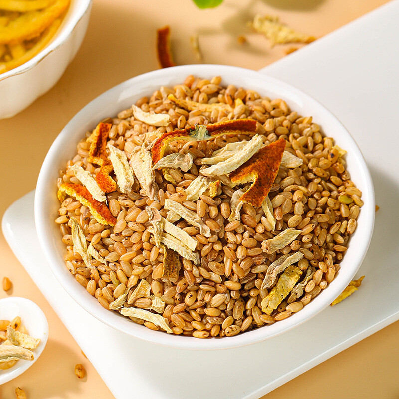 Organic Chenpi Ginger Rice Tea Blend Loose Leaf Infusion for Health and Wellness