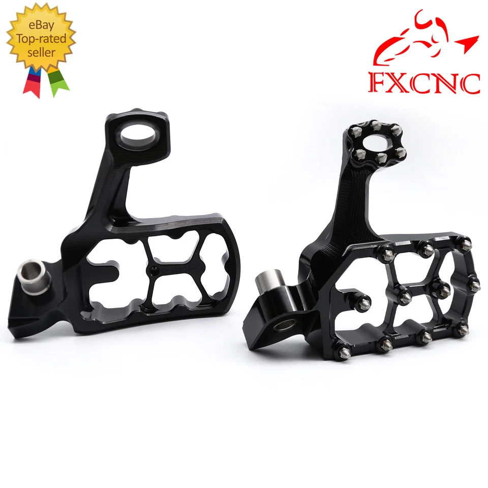 For Yamaha YZ125X 2017-2024 YZ250X 2016-2024 CNC Extended Footpegs Footrest Pegs - Image 2 of 4