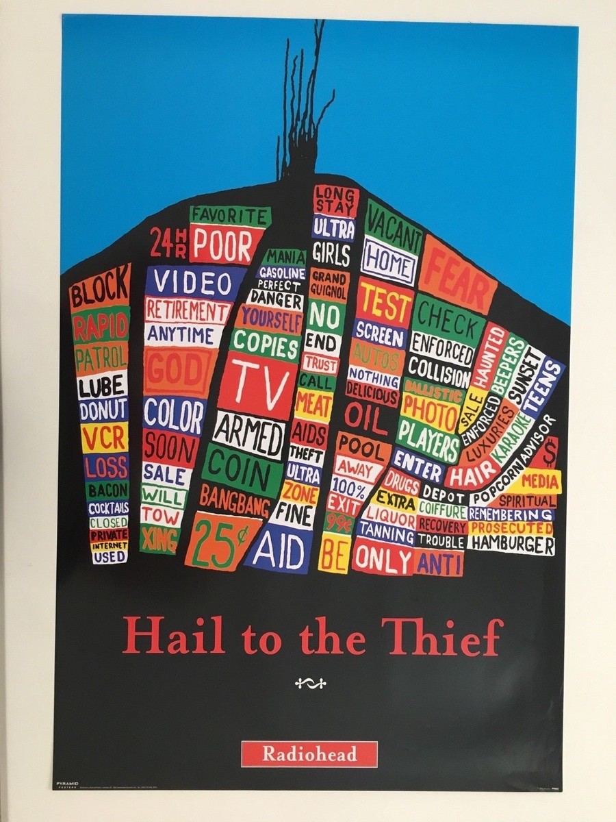 Radiohead Hail to the Thief オリジナル両面ポスター