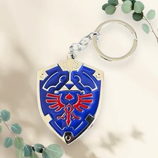 The Legend of Zelda Hylian Shield Metal Keychain
