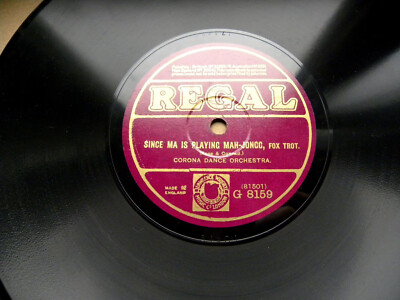 1057/ORIGINAL MEMPHIS FIVE- 01/24- Since ma is playing mah-jong-78rpm Schellack