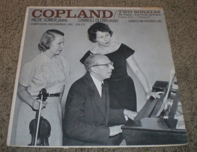 Copland Two Sonatas For Piano Somer Glenn~RARE Classical~VG++ Vinyl~FAST SHIP!!!