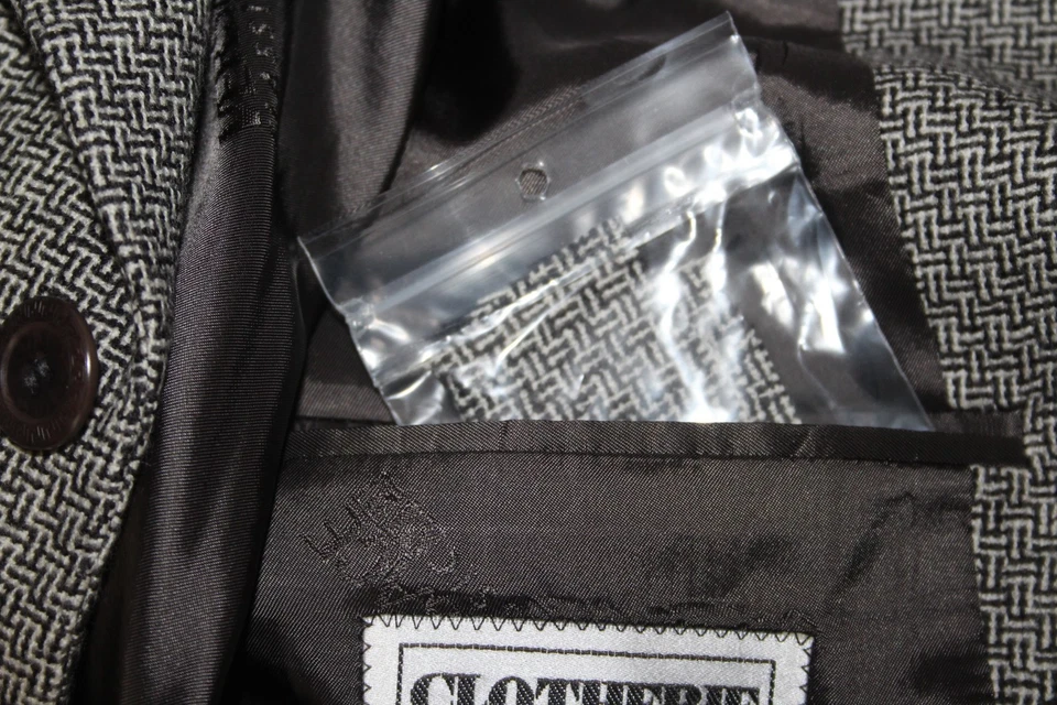 VERSACE сделано в Италии мужчин 42R шерсти кашемир сетки 3B Sport пальто блейзер - Изображение 3 из 4