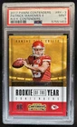 2017 Panini Contenders Patrick Mahomes II Rookie of the Year RC #RY-3 PSA 9