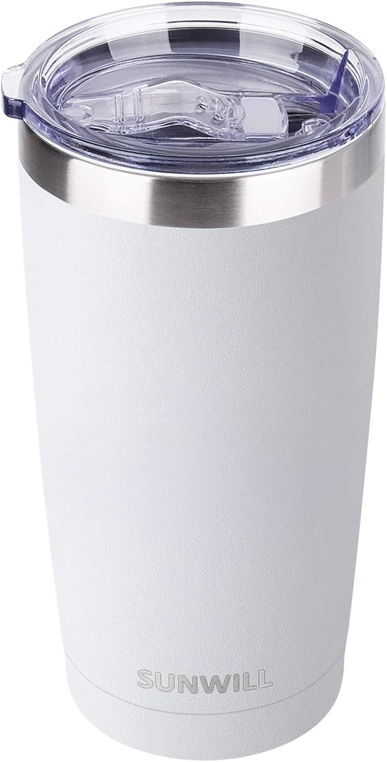 Travel Coffee Tumbler 20 oz Insulated Mug Lid Stainless Steel Cup Hot Cold Drink