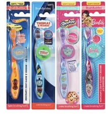 Brush Buddies Toothbrush Travel Kit, Soft, 1 pk, Assorted Designs, FREE SHIPPING