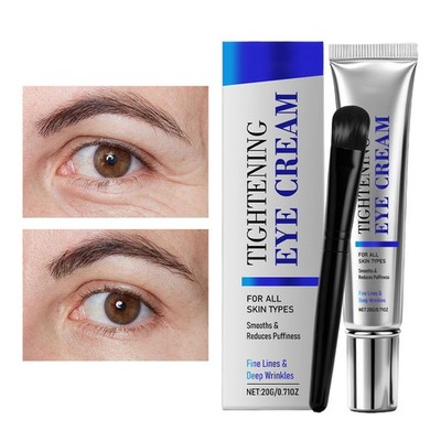 Eye Cream 20g Smoothing Moisturizer Eye Care Cream With Brush Anti -Aging Cream