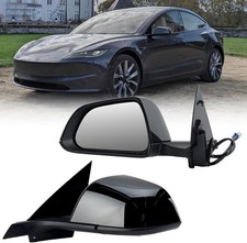 Left Driver Side Mirror Compatible with Tesla Model 3 2017-2023 Replacement 1592