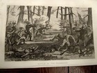 3 Civil War steel engravings, Battle of Wilderness, Iron Clads, Sumter, 1866 — photo 2