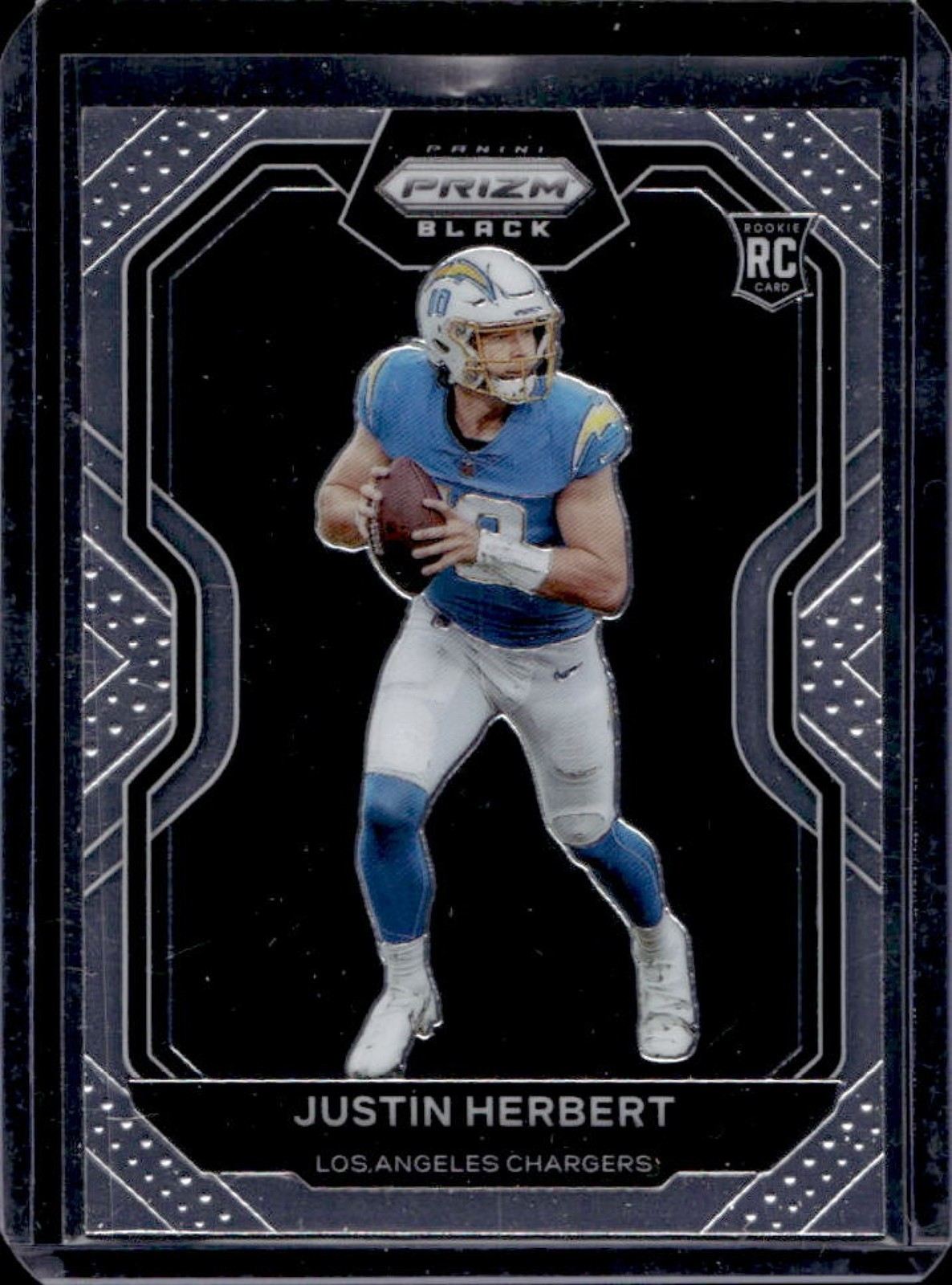 2020 Chronicles Justin Herbert Prizm Black RC Rookie #PB-3 Chargers