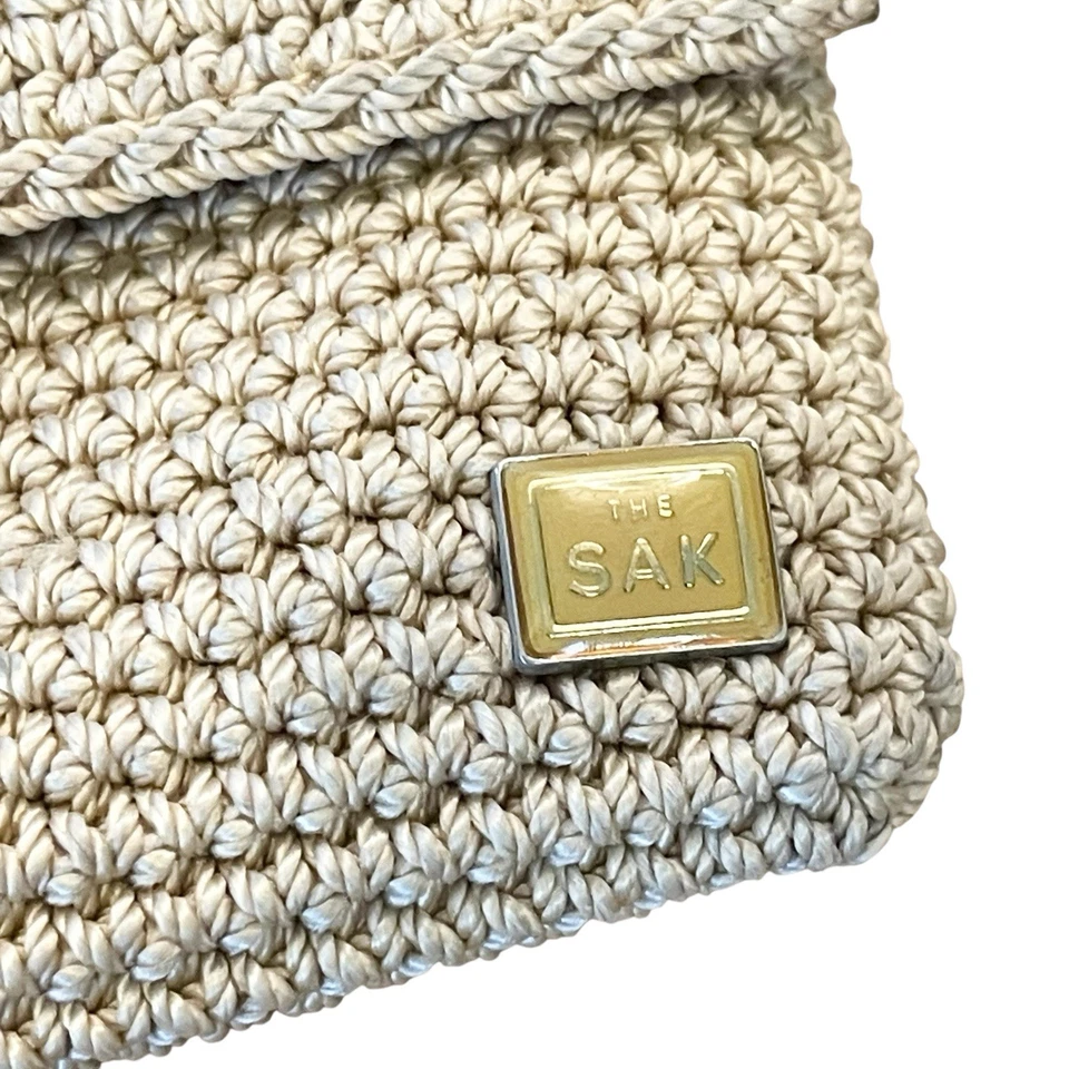 The Sak 女式单肩包针织 Macramé 天然串珠水果设计图案 — 第 4/4 张图片