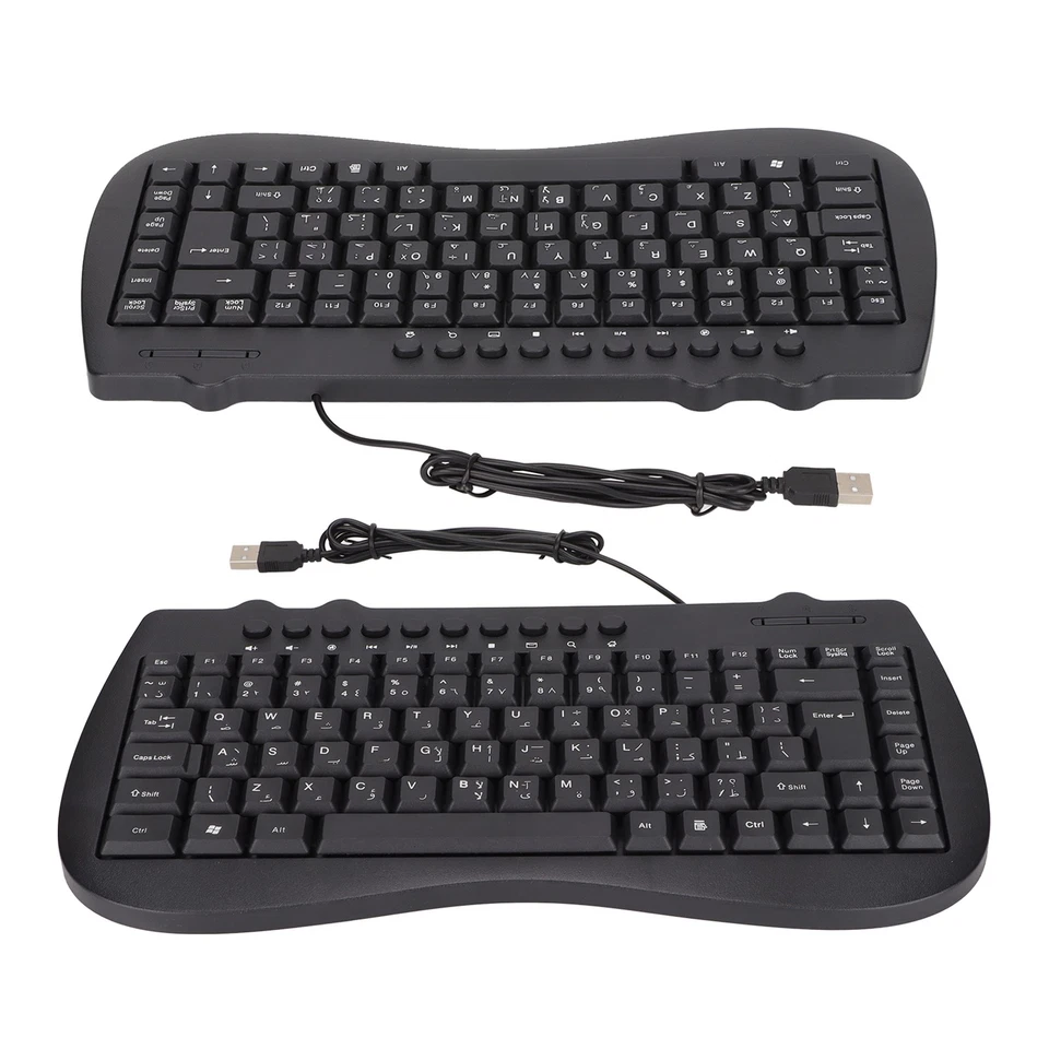 Keyboard 95 Key Wired Mini USB Interface Desktop Computer Mute Ultra Thin Key PS - Image 2 of 4