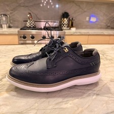 FootJoy Men's Traditions Golf Shoe, Blue/green/white, 9