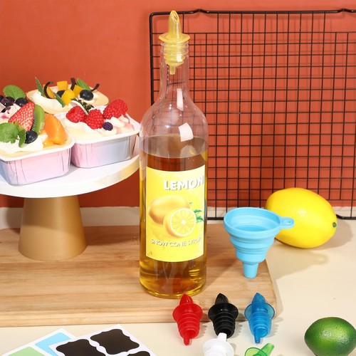 12 Piezas Botellas de Jarabe de Cono de Nieve de Plástico Suministros de Cono de Nieve Jarabe de Plástico Vacío... - Imagen 5 de 7