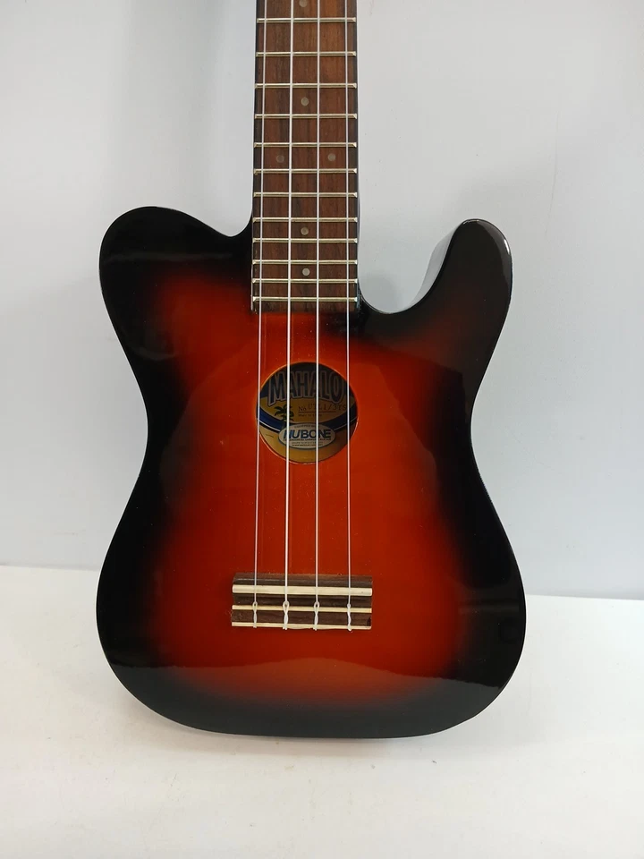 Mahalo UTL1E/3TS Soprano Ukulele Telecaster Sunburst Soft Case VGC - Image 2 of 4
