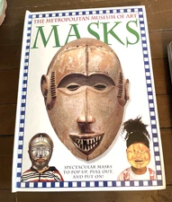 Metropolitan Museum of Art Book of Masks by Dorling Kindersley w 5 Pop Up Masks