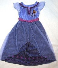 Disney Wish ASHA Girls Dress Costume Size MEDIUM 8 Purple Satin Tulle