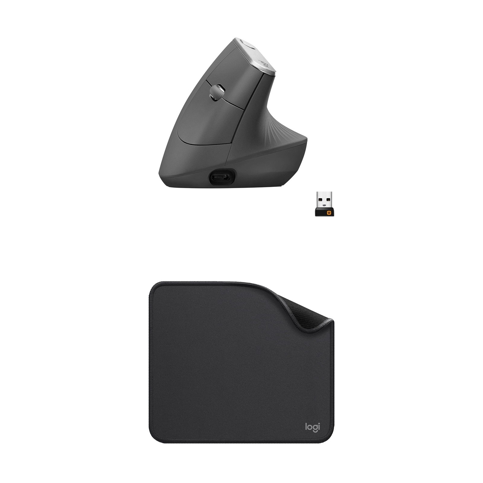 Logitech Premium Ergonomic Bundle: MX Vertical + Studio Pad