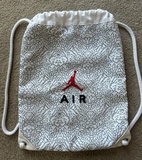 Vintage AIR JORDAN Cinch Sack Back Pack.  Embroidered logo.  Very good condition