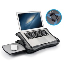 MAX SMART Laptop Lap Desk with Mouse Pad USB Cooling Fan, Cushioned