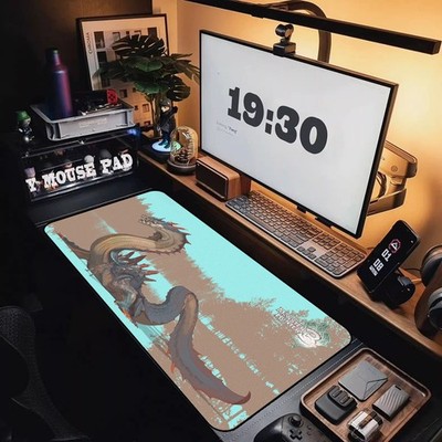 Anime Gaming Mouse Pad Large XL Monster Hunter Non Slip