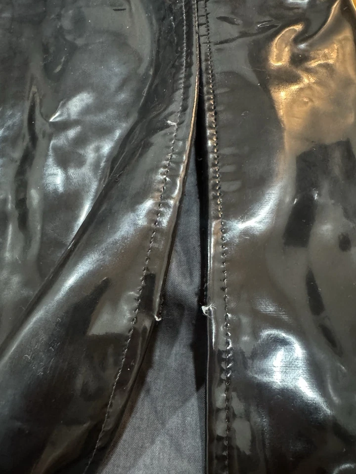 LaQuan Smith черный патент винил обтяжку платье женский размер S - поврежден - Изображение 4 из 4