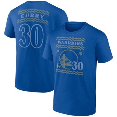 Men's Stephen Curry Royal Golden State Warriors Ugly Sweater Name & Number