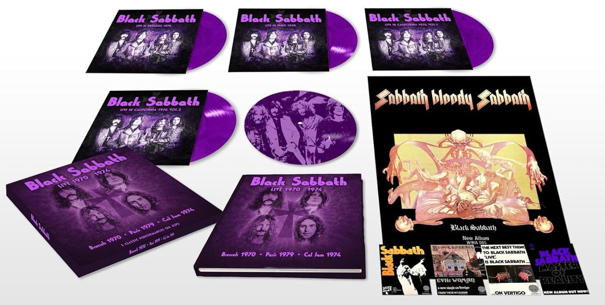 Black Sabbath LP レコード　1974年 Black Sabbath Live 1970–1974 Ltd Collector's Edition Color Vinyl