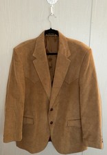 Circle S Jacket Mens Corduroy Blazer Western Cowboy USA Rockabilly Sport 46R