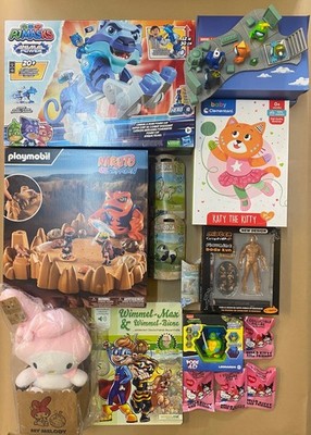 Kinder-Spielzeug Paket: PJ Masks, Playmobil Naruto, Hello Kitty, Among us u.v.m