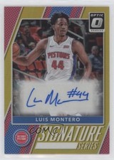 2017 Donruss Optic Signature Series Gold Prizm 4/10 Luis Montero #36 Auto 0zj6