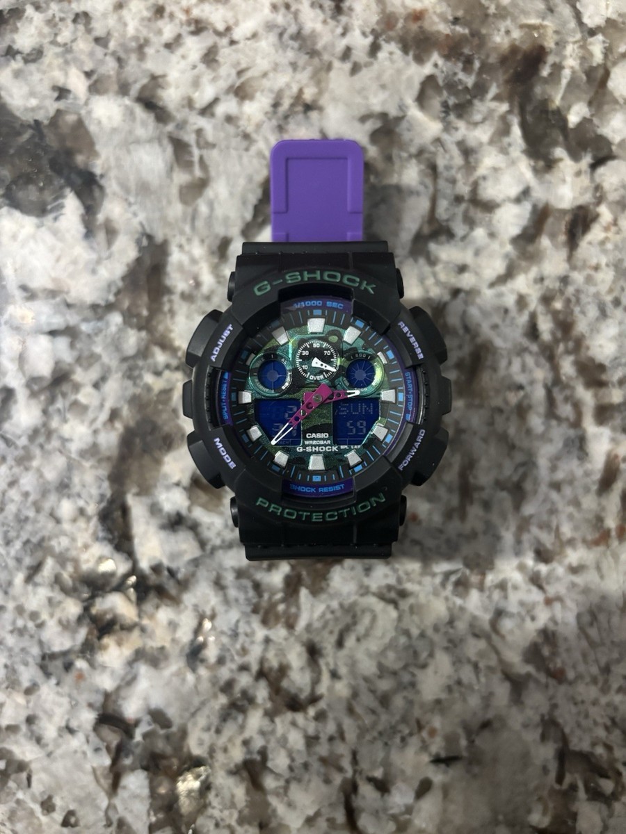 Casio G-SHOCK & Baby-G Multicolor Resin Wristwatch Set Shock