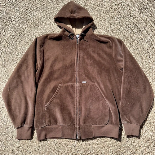 80's〜 Carhartt Velour Parka Navy 3XL Vintage Carhartt Jacket 80s