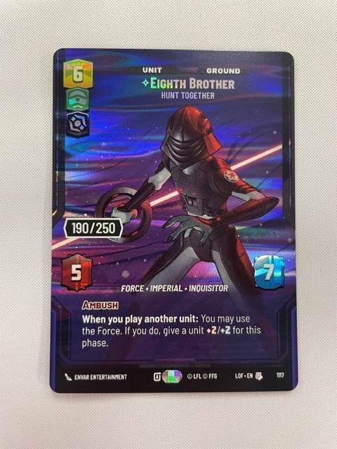 Eighth Brother (Serialized Prestige) - SWU Legends of the Force - #1117 190/250
