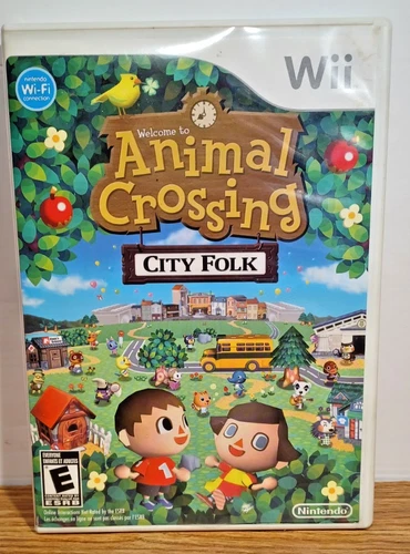 Wii Animal Crossing City Folk With Manual