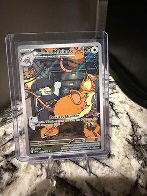 Pokémon Team Rockets Raticate Illustration Sv10: Destined Rivals 202/182