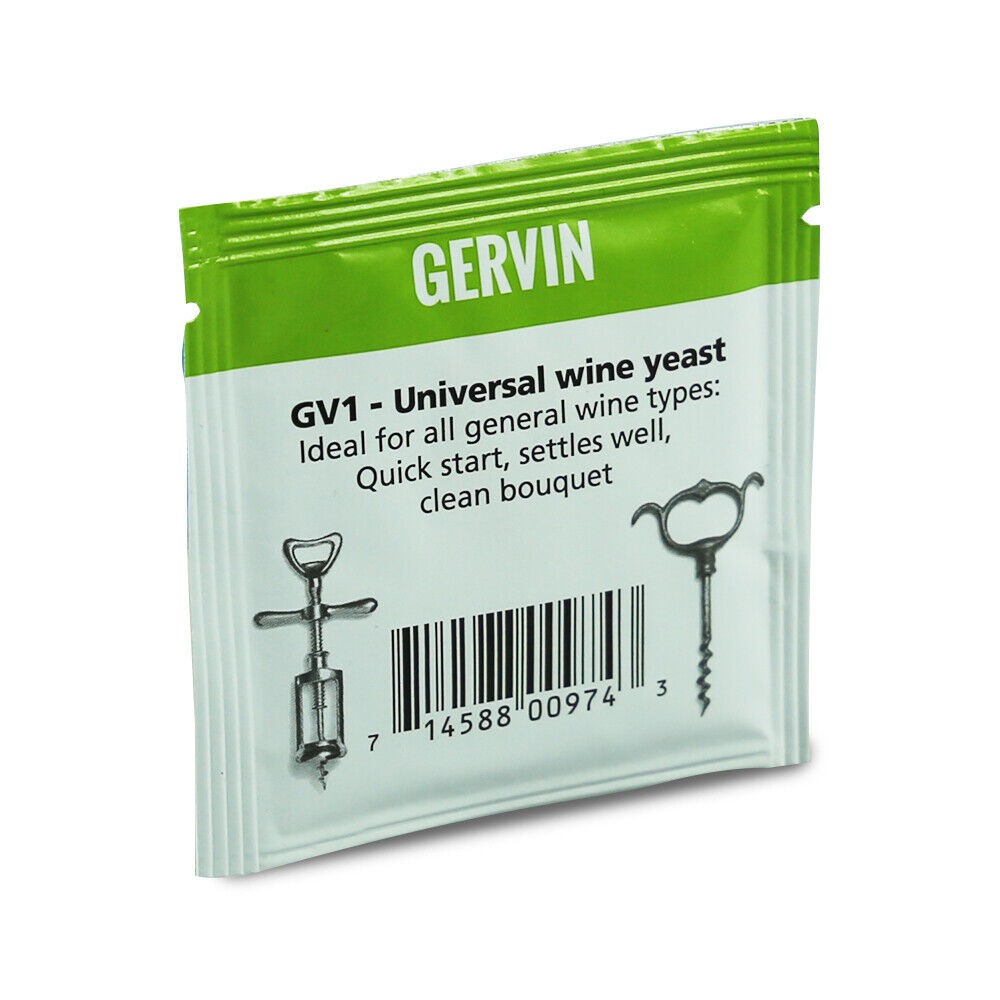 Gervin Home Brew Yeast GV1 - Universal General Purpose Wine Yeast
