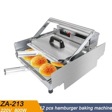 Double-Layer 12-Slice Burger Machine Commercial Burger Bun Toaster Bread Warmer