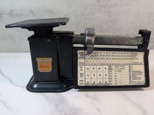 Vintage Triner Air Mail Accuracy Blue Balance Scale Chicago USA