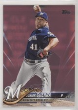 2018 Topps Update Mother's Day Hot Pink 10/50 Junior Guerra #US138 fm0