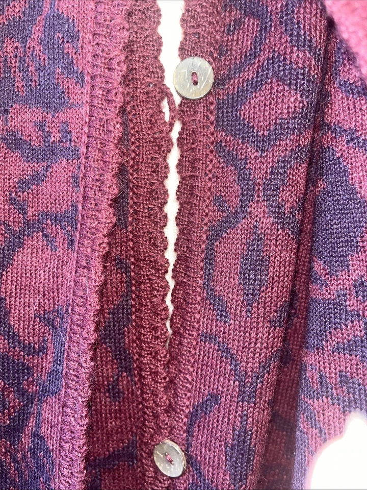Poncho Capa Novica Mezcla Alpaca Flor Silvestre Peruana Ruana Talla Única Tejido Nuevo Foto 4 de 4