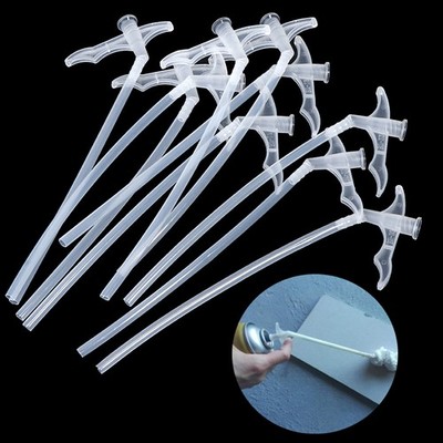 10pcs Spray Foam Tubes Nozzle Gap Polyurethane Foam Glue Gun Connection Tube