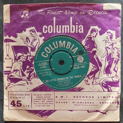 RUBY MURRAY - My Little Corner of the World - Columbia - DB 4497 - VG+